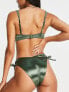 Фото #2 товара ASOS DESIGN gleam underwired bikini top in khaki