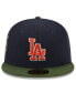 Фото #2 товара Men's Navy Los Angeles Dodgers Sprouted 59FIFTY Fitted Hat