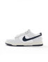 Nike Dunk Low Retro trainers in white and blue