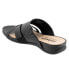 Фото #9 товара Softwalk Taraz S2320-001 Womens Black Leather Slip On Strap Sandals Shoes