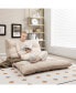 Фото #3 товара Adjustable Floor Sofa Bed with 2 Lumbar Pillows