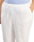 Фото #3 товара Plus Size 100% Linen Pants, Created for Macy's