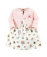 ფოტო #1 პროდუქტის Baby Girls Cotton Dress and Cardigan Set, Sweet Bakery