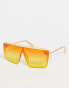 Фото #1 товара Jeepers Peepers visor sunglasses in orange ombre