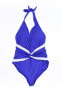 Фото #1 товара Ralph Lauren Women's Beach Club Plunge Twist Halter One-Piece Shaping Fit Sz. 16