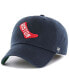 ფოტო #2 პროდუქტის Men's Navy Boston Red Sox Cooperstown Collection Franchise Logo Fitted Hat