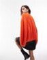 Фото #4 товара Topshop knitted volume sleeve fluffy jumper in orange