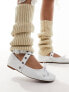 Фото #5 товара My Accessories London knitted leg warmers in beige