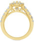 Фото #7 товара Обручальное кольцо Marchesa Diamond Pear Halo.