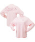 ფოტო #2 პროდუქტის Women's Pink Pittsburgh Steelers Millennial Spirit Jersey T-shirt