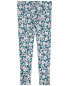 Kid Floral Print Stretch Leggings 14