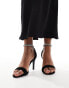 New Look velvet embellished strap stiletto in black