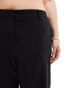 ASOS DESIGN Curve slim straight tailored trouser in black