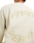 Fred Perry warped graphic sweatshirt cream