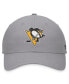 ფოტო #4 პროდუქტის Men's Gray Pittsburgh Penguins Extra Time Adjustable Hat