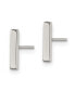 Stainless Steel Polished Bar Earrings