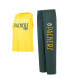 Фото #1 товара Women's Green, Gold Distressed Green Bay Packers Muscle Tank Top and Pants Lounge Set