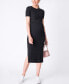 ფოტო #5 პროდუქტის Women's Ribbed Maternity and Nursing Midi Dress