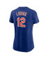 ფოტო #4 პროდუქტის Women's Francisco Lindor Royal New York Mets Name and Number T-shirt