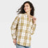 Women's Long Sleeve Flannel Button-Down Shirt - Universal Thread