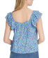 ფოტო #2 პროდუქტის Women's Violetta Flutter-Sleeve Top