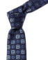 Фото #1 товара Canali Blue Print Silk Tie Men's Blue Os