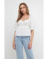 Women's Textured Back Tied Top