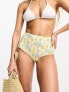 Фото #4 товара & Other Stories high waist bikini bottoms in mini floral print