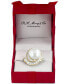 ფოტო #5 პროდუქტის EFFY® Cultured Freshwater Pearl (12-1/2mm) & Diamond (3/4 ct. t.w.) Ring in 14k White Gold (Also Available in 14k Yellow Gold & Rose Gold)