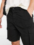 Фото #4 товара River Island two pocket cargo shorts in black