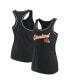 Фото #1 товара Women's Black Cleveland Browns Wordmark Logo Racerback Scoop Neck Tank Top