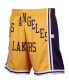 ფოტო #3 პროდუქტის Men's Gold-Tone Los Angeles Lakers Hardwood Classics Big Face 2.0 Shorts