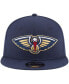 Men's Navy New Orleans Pelicans Official Team Color 9FIFTY Snapback Hat