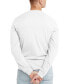 Men's Originals Cotton Long Sleeve Henley T-shirt Белый, S - фото #2