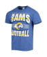 Men's '47 Royal Los Angeles Rams Rocker Vintage-Inspired Tubular T-shirt Синий, Средний - фото #3