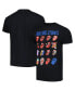 Фото #1 товара Men's and Women's Black Rolling Stones Evolution and Lonesome Blue T-shirt
