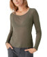 ფოტო #3 პროდუქტის Women's Keep It Simple Long-Sleeve Tee