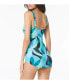 Women's Missy Abstract Island V-Neck One piece Swimsuit