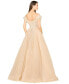 Фото #2 товара Women's Off Shoulder Gown with Feathers