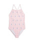 ფოტო #1 პროდუქტის Big Girls Polo Pony Round Neck One-Piece Swimsuit