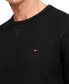 Men's Waffle-Knit Long-Sleeve Crewneck Top