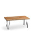 Фото #1 товара Hairpin Natural Live Edge Wood with Metal 48" Large Coffee Table