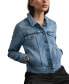 Фото #8 товара Women's Button-Down Denim Trucker Jacket