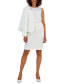 ფოტო #4 პროდუქტის Women's Curved Collar Button-Front Jacket & Pencil Skirt Suit