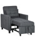 Фото #1 товара 3-in-1 Convertible Chair Bed with Adjustable Backrest, Gray