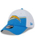 Фото #3 товара Men's White, Powder Blue Los Angeles Chargers 2023 Sideline 39THIRTY Flex Hat