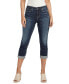 ფოტო #1 პროდუქტის Women's Suki Luxe Stretch Mid Rise Curvy Fit Denim Capri