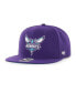 Фото #4 товара Men's Purple Charlotte Hornets Sure Shot Captain Snapback Hat