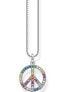 Фото #1 товара Thomas Sabo KE2170-318-7 Peace Rainbow Ladies Necklace, adjustable