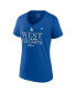 Фото #3 товара Women's Royal Los Angeles Dodgers 2023 NL West Division Champions Locker Room V-Neck T-shirt